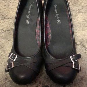 American Eagle Slip on Wedges